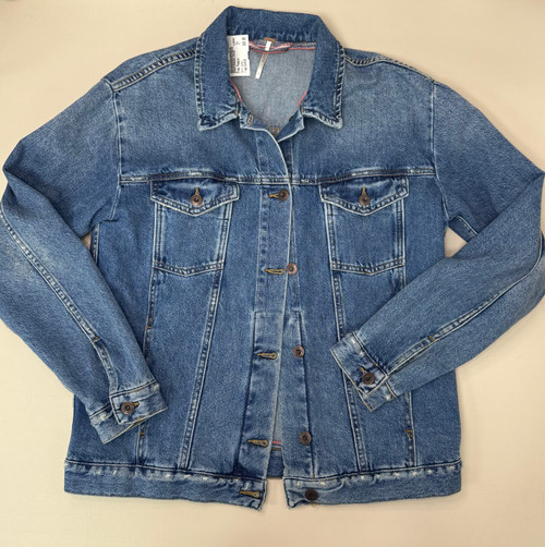 Vist Large View of Product Image Which is Used Free People Denim Jacket S-4/6