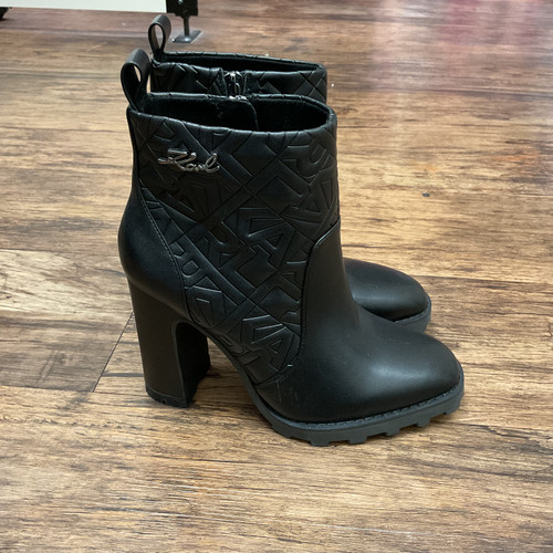 Vist Large View of Product Image Which is Used Karl Lagerfeld Paris Ankle Boots 5.5