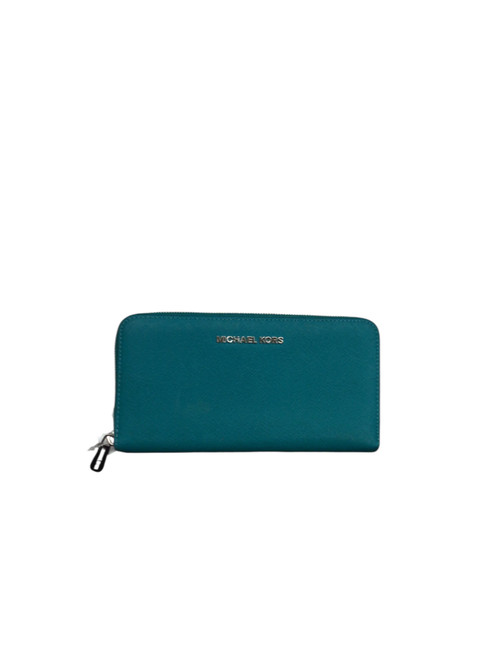 Vist Large View of Product Image Which is  Michael Michael Kors Leather Wristlet