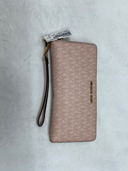 Vist Large View of Product Image Which is Used Michael Michael Kors Leather Wristlet