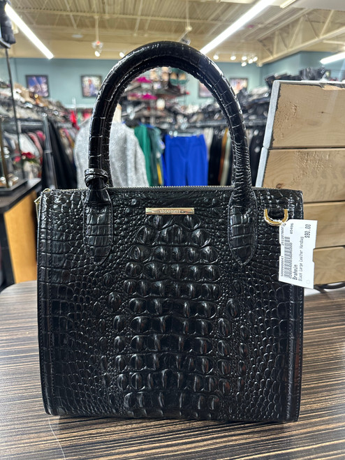 Vist Large View of Product Image Which is Used Brahmin Large Leather Handbag