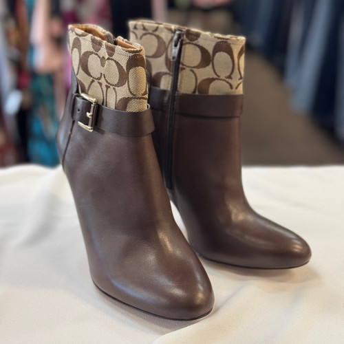 Vist Large View of Product Image Which is Used Coach Ankle Boots 8.5