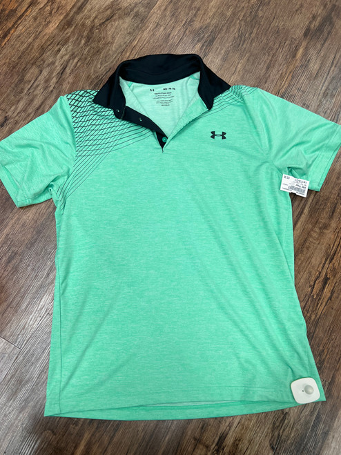 Vist Large View of Product Image Which is Used Under Armour Mens Short Sleeve Top M/15-15.5