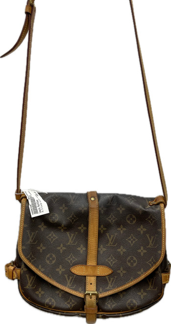 Vist Large View of Product Image Which is Used Louis Vuitton Xlarge Leather Handbag AS IS 