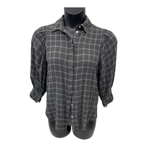 Vist Large View of Product Image Which is Used Something Navy Short Sleeve Top XXS