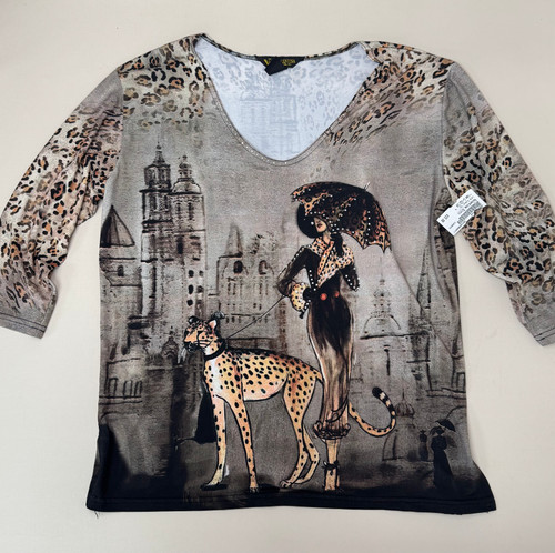 Vist Large View of Product Image Which is Used Valentina Signa Long Sleeve Top L-12/14