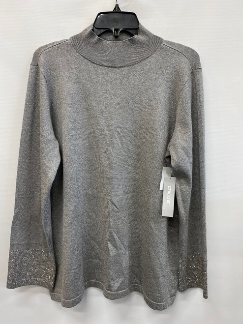 Vist Large View of Product Image Which is Used Chico's Long Sleeve Top XS-0/2