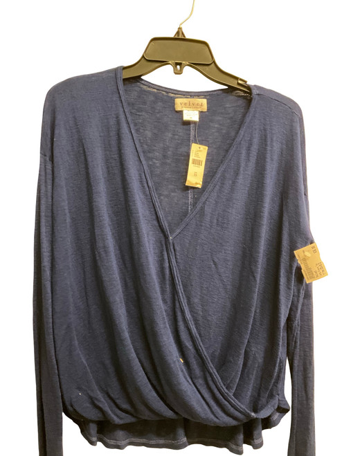 Vist Large View of Product Image Which is Used Velvet Long Sleeve Top XS-0/2