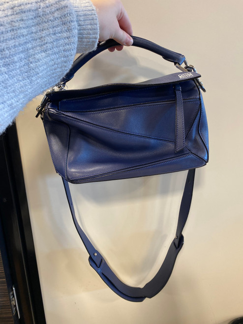 Vist Large View of Product Image Which is Used Loewe Large Leather Handbag