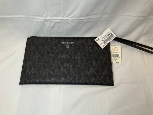 Vist Large View of Product Image Which is Used Michael Michael Kors Leather Wristlet