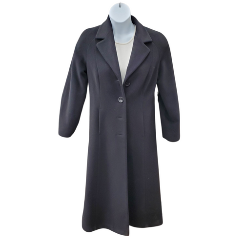 Vist Large View of Product Image Which is Used Mallia Black Wool Long Heavy Coat S-4/6