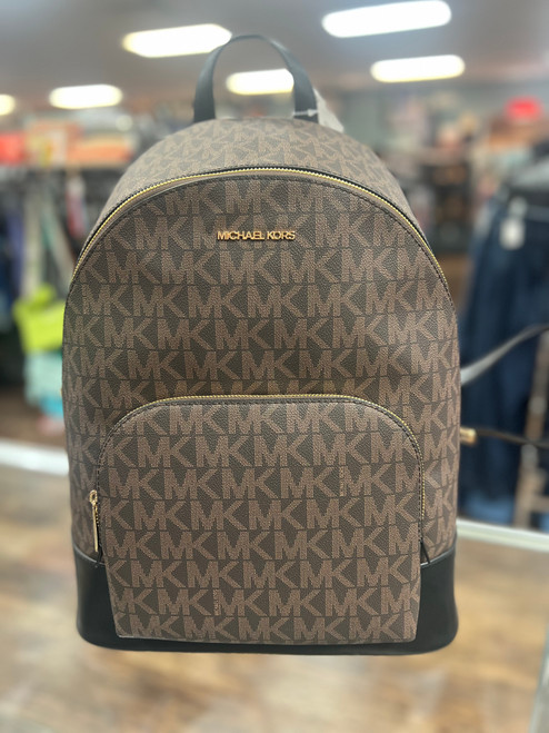 Vist Large View of Product Image Which is Used Michael Michael Kors Large Leather backpack