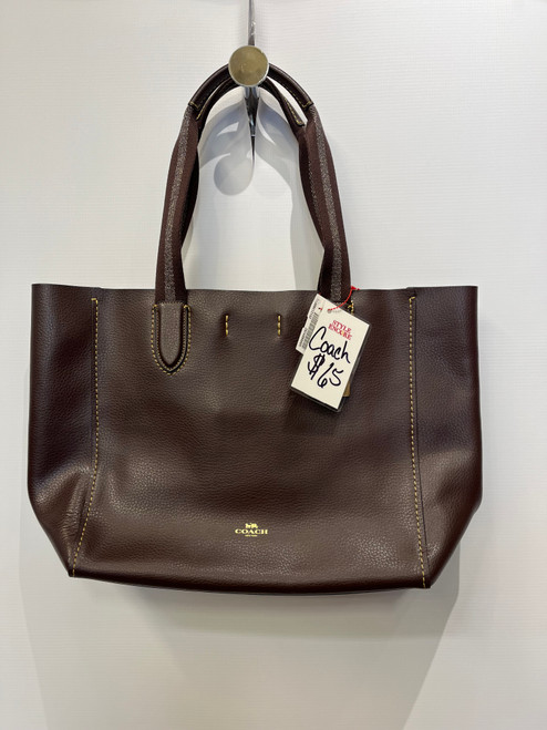 Vist Large View of Product Image Which is Used Coach Large Leather Handbag