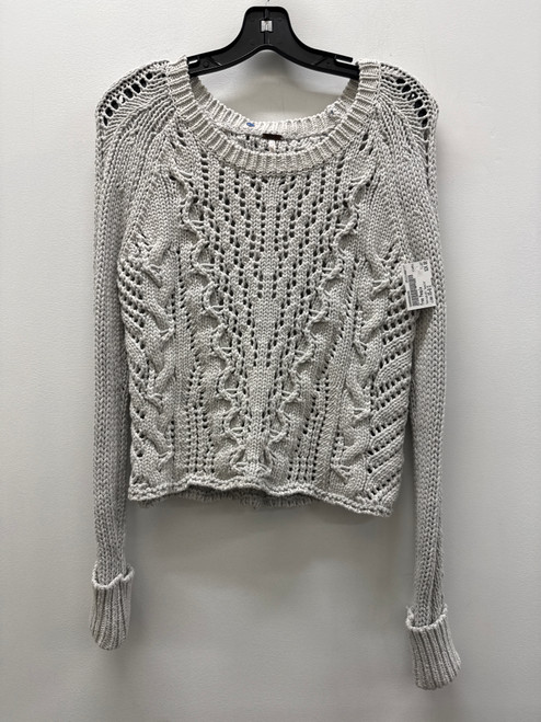 Vist Large View of Product Image Which is Used Grey Free People Heavyweight Chunky Knit Sweater XS-0/2