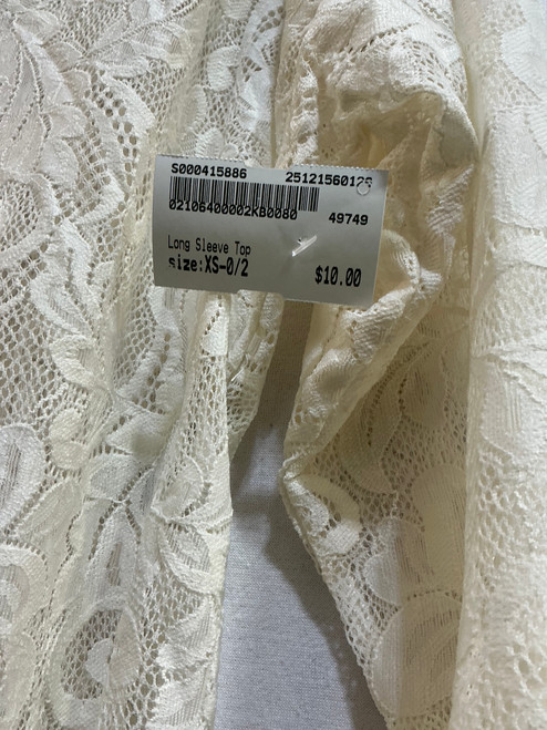 Vist Large View of Product Image Which is Used Unbranded Long Sleeve Top XS-0/2