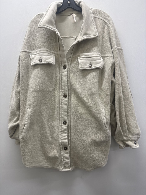 Vist Large View of Product Image Which is Used Cream Free People Long Sleeve Top L-12/14