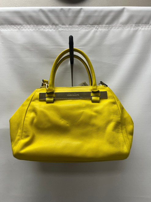 Vist Large View of Product Image Which is Used Vince Camuto Large Leather Handbag