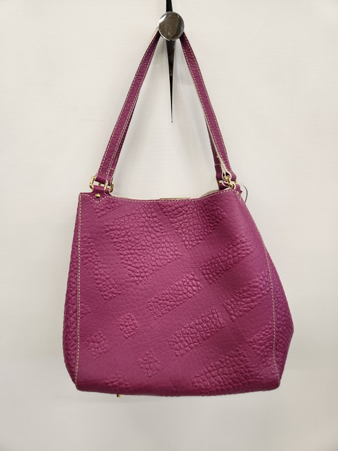 Vist Large View of Product Image Which is Used Burberry Large Leather Handbag