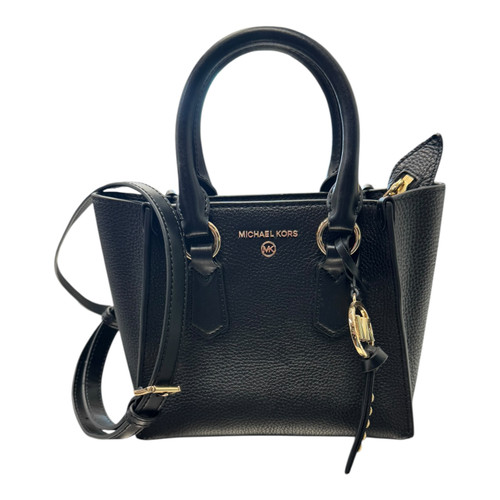 Vist Large View of Product Image Which is Used Michael Michael Kors Kris Small Pebbled Leather Satchel
