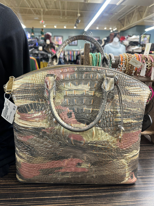 Vist Large View of Product Image Which is Used Brahmin Large Leather Handbag