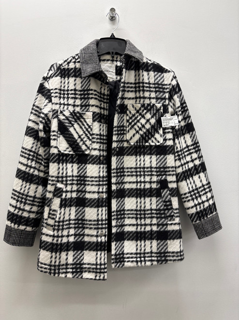 Vist Large View of Product Image Which is Used Black and White Anthropologie Short Light Jacket XS-0/2
