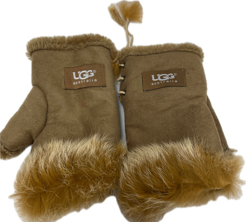 Vist Large View of Product Image Which is Used UGG Leather Gloves S 4-6/27-28