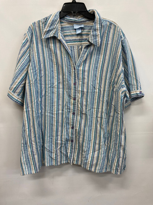 Vist Large View of Product Image Which is Used Liz & Me Short Sleeve Top 4X-24