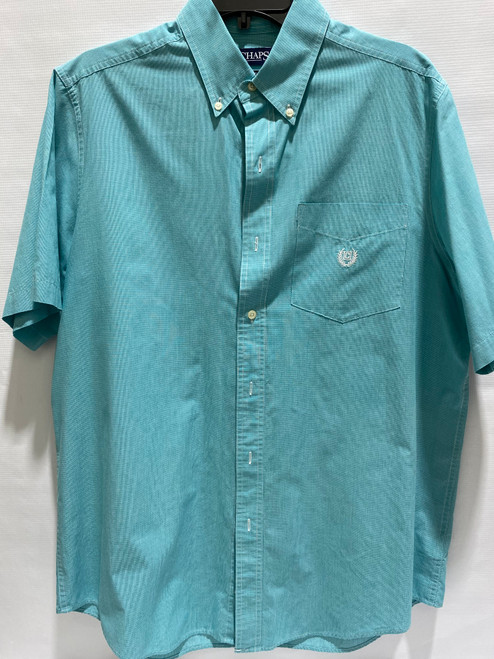 Vist Large View of Product Image Which is Used Chaps Mens Short Sleeve Top L/16-16.5