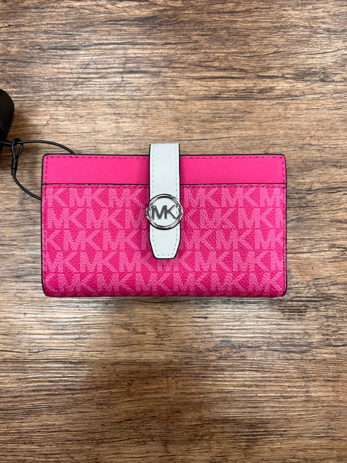 Vist Large View of Product Image Which is Used Michael Michael Kors Leather Wallet