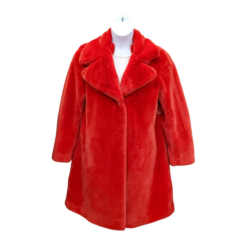 Vist Large View of Product Image Which is Used 7 For All Mankind Long Feux Fur Heavy Coat M-8/10