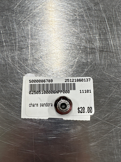 Vist Large View of Product Image Which is Used Pandora charm - purple and grey hearts 