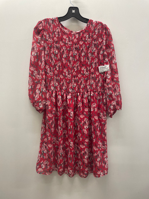 Vist Large View of Product Image Which is Used Red Floral Nicole By Nicole Miller Short Dress B M-8/10