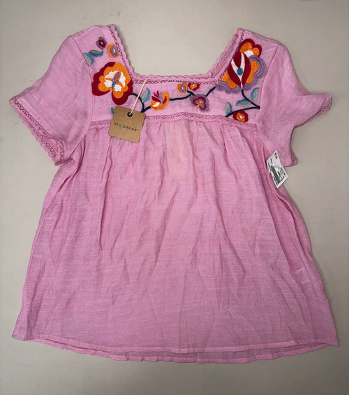 Vist Large View of Product Image Which is Used Blu Pepper Short Sleeve Top S-4/6