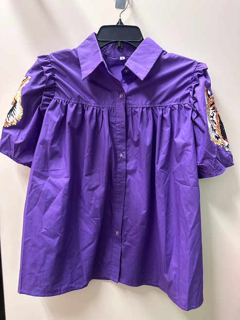 Vist Large View of Product Image Which is Used Unbranded Short Sleeve Top M-8/10