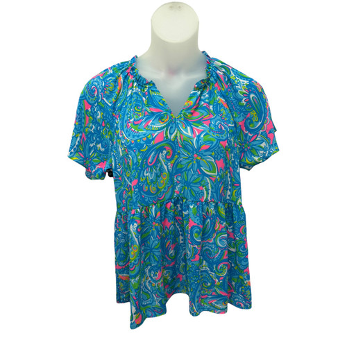 Vist Large View of Product Image Which is Used Lilly Pulitzer T-Shirt L-12/14
