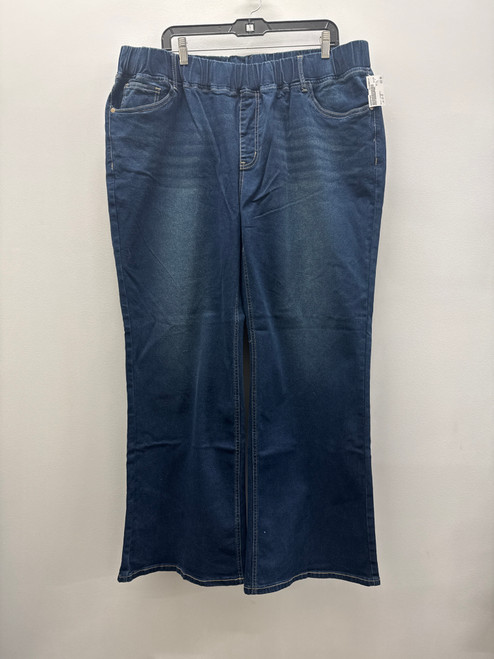 Vist Large View of Product Image Which is Used NWT Bloomchic Flare Leg Pull Up Denim 22-36 (plus)