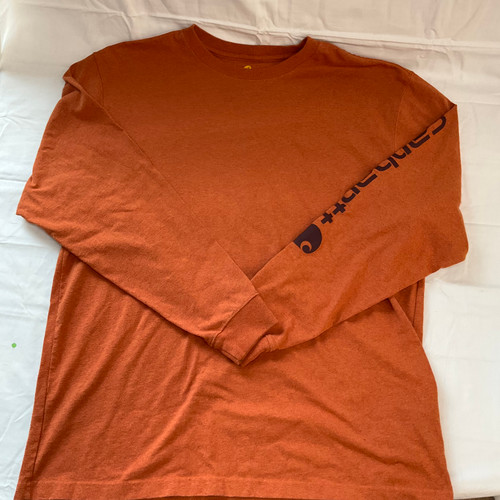 Vist Large View of Product Image Which is Used Carhartt Mens Long Sleeve T-Shirt L