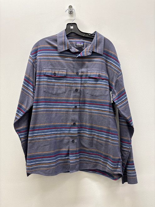 Vist Large View of Product Image Which is Used Blue Patagonia Mens Long Sleeve Top L/16-16.5