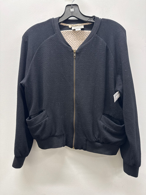 Vist Large View of Product Image Which is Used Black Ganni Lightweight Bomber JacketS-4/6