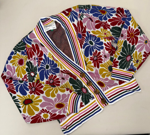 Vist Large View of Product Image Which is Used Farm Rio Lightweight Sweater S-4/6