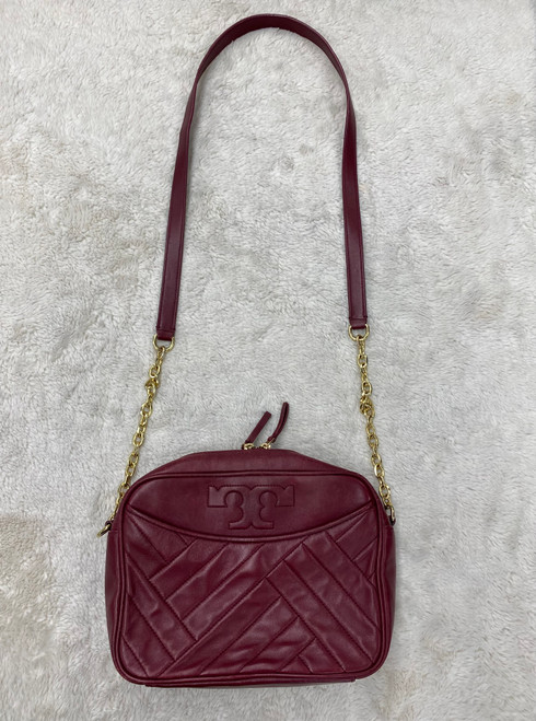 Vist Large View of Product Image Which is Used Tory Burch Small Leather Handbag