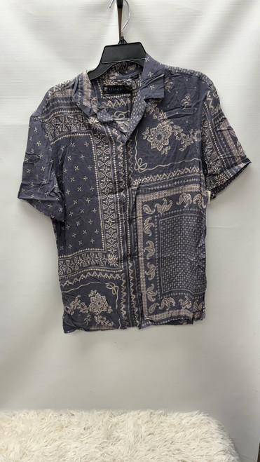 Vist Large View of Product Image Which is Used AllSaints Mens Short Sleeve Top S/14-14.5