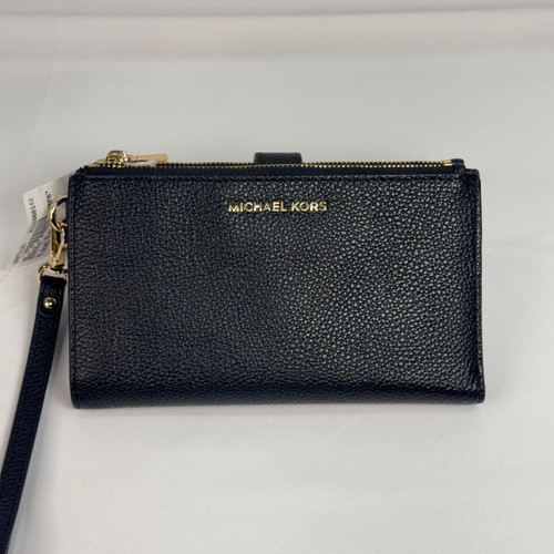 Vist Large View of Product Image Which is Used Michael Michael Kors Leather Wristlet
