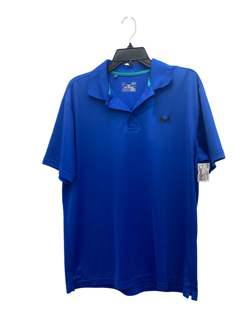 Vist Large View of Product Image Which is Used Under Armour Mens Short Sleeve Top L/16-16.5