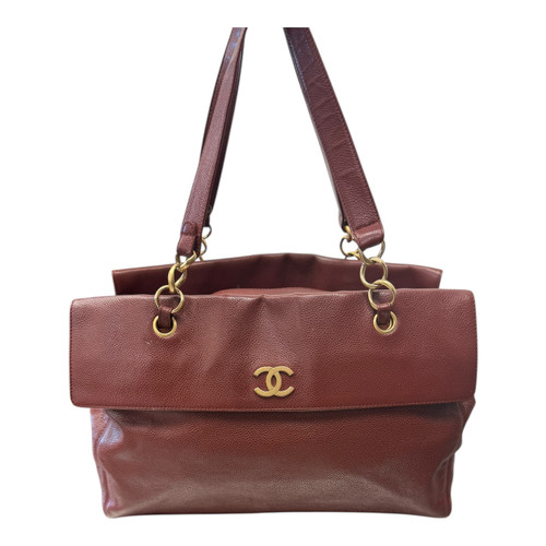 Vist Large View of Product Image Which is Used Chanel Caviar CC Tote