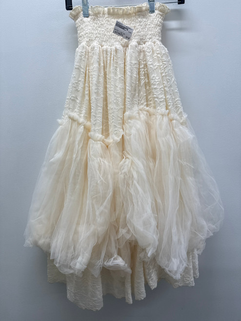 Vist Large View of Product Image Which is Used Cream Ivory Lace Long Skirt S 4-6/27-28