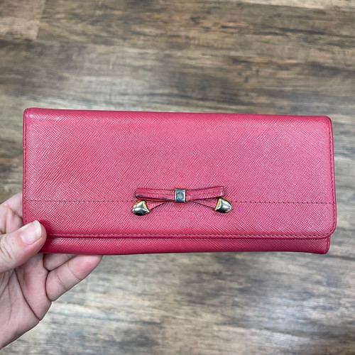 Vist Large View of Product Image Which is Used Prada Leather Wallet