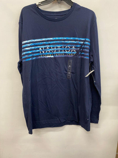 Vist Large View of Product Image Which is Used Nautica Mens Long Sleeve T-Shirt XL