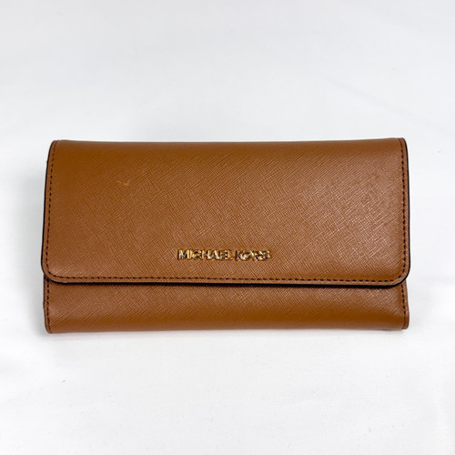 Vist Large View of Product Image Which is Used Michael Michael Kors Leather Wallet