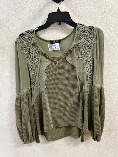 Vist Large View of Product Image Which is Used Miss Me Long Sleeve Top XS-0/2